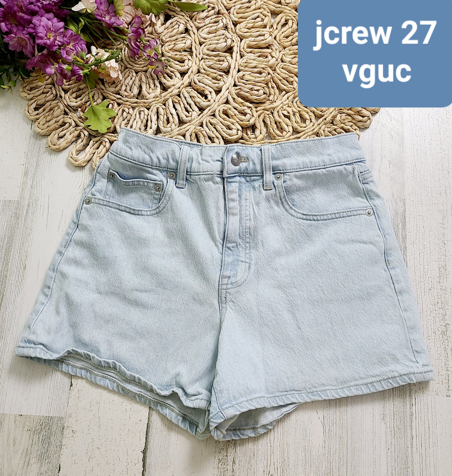 jcrew jean shorts sz 27