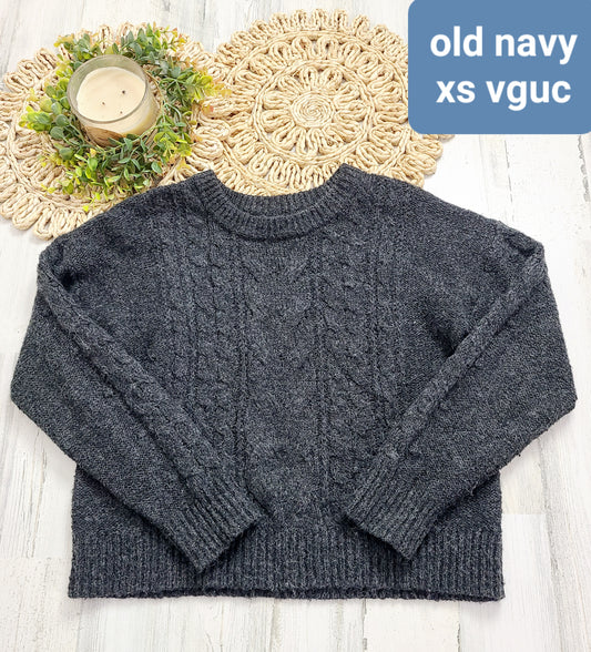 charcoal gray sweater old navy