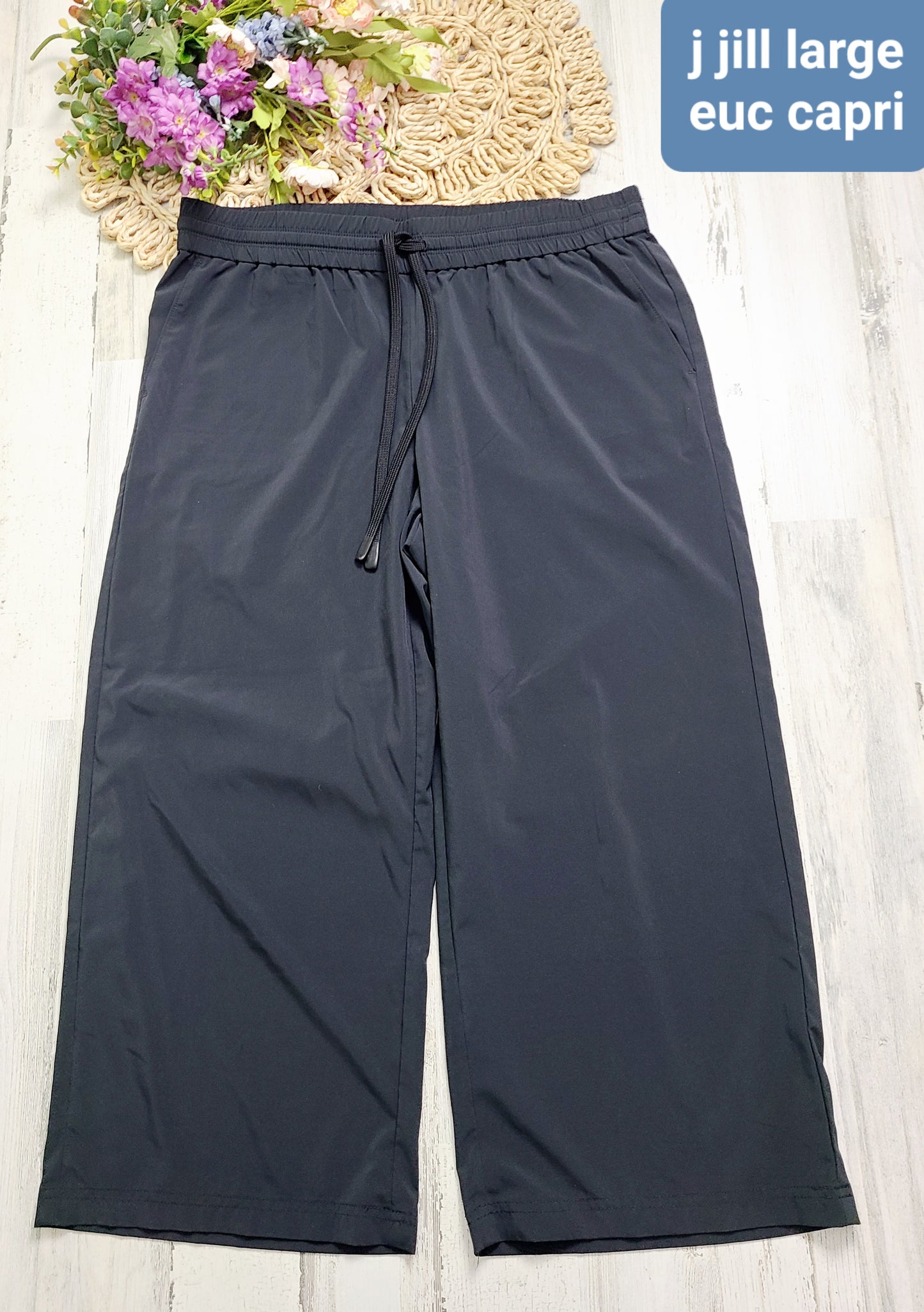 jjill capris black loungewear