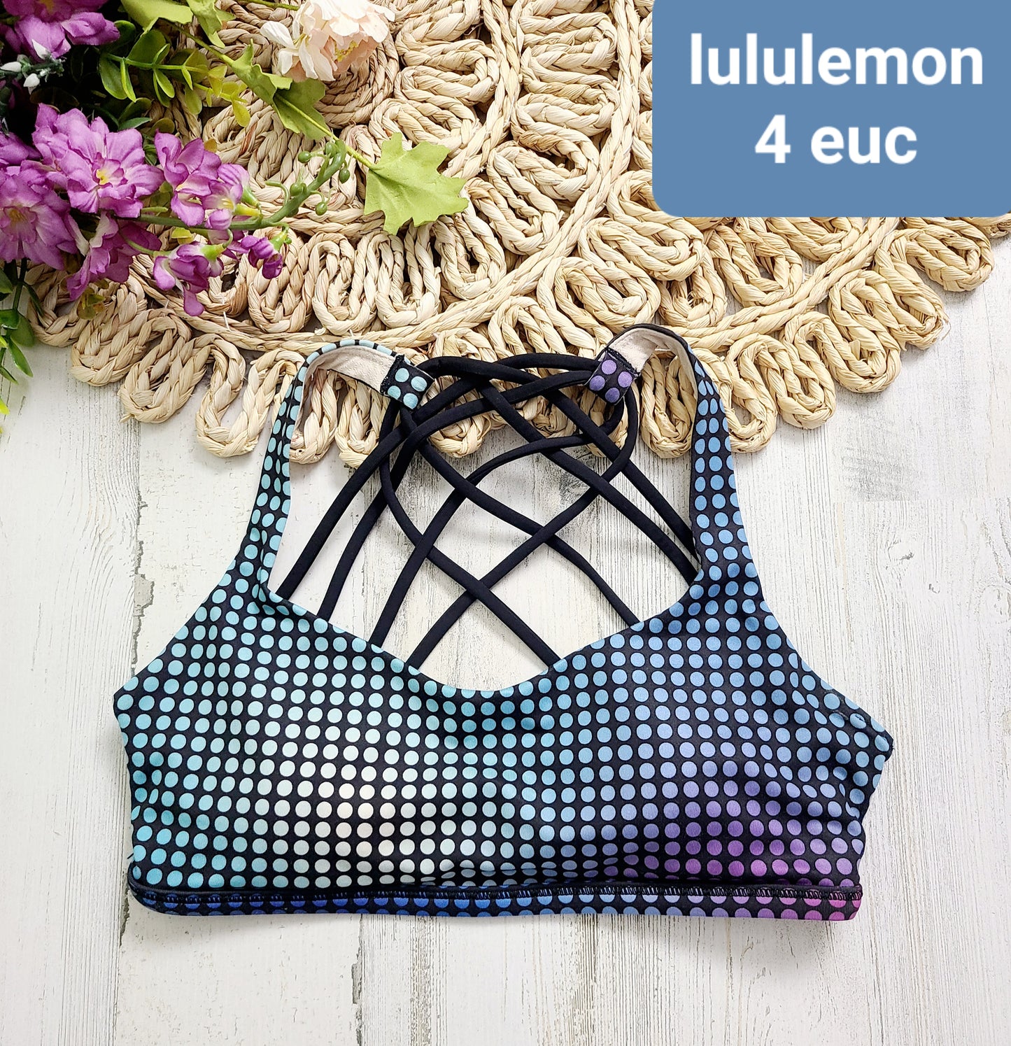 lululemon colorful sports bra