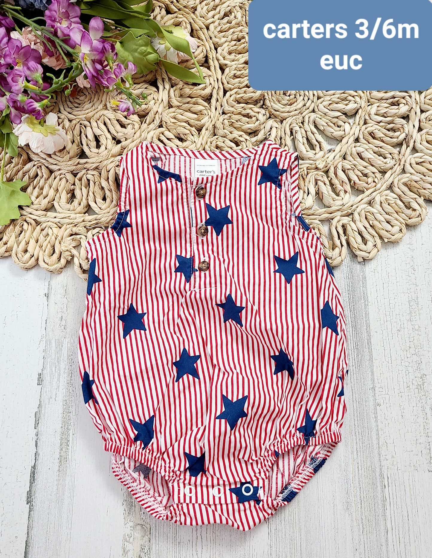 carters red striped and stars