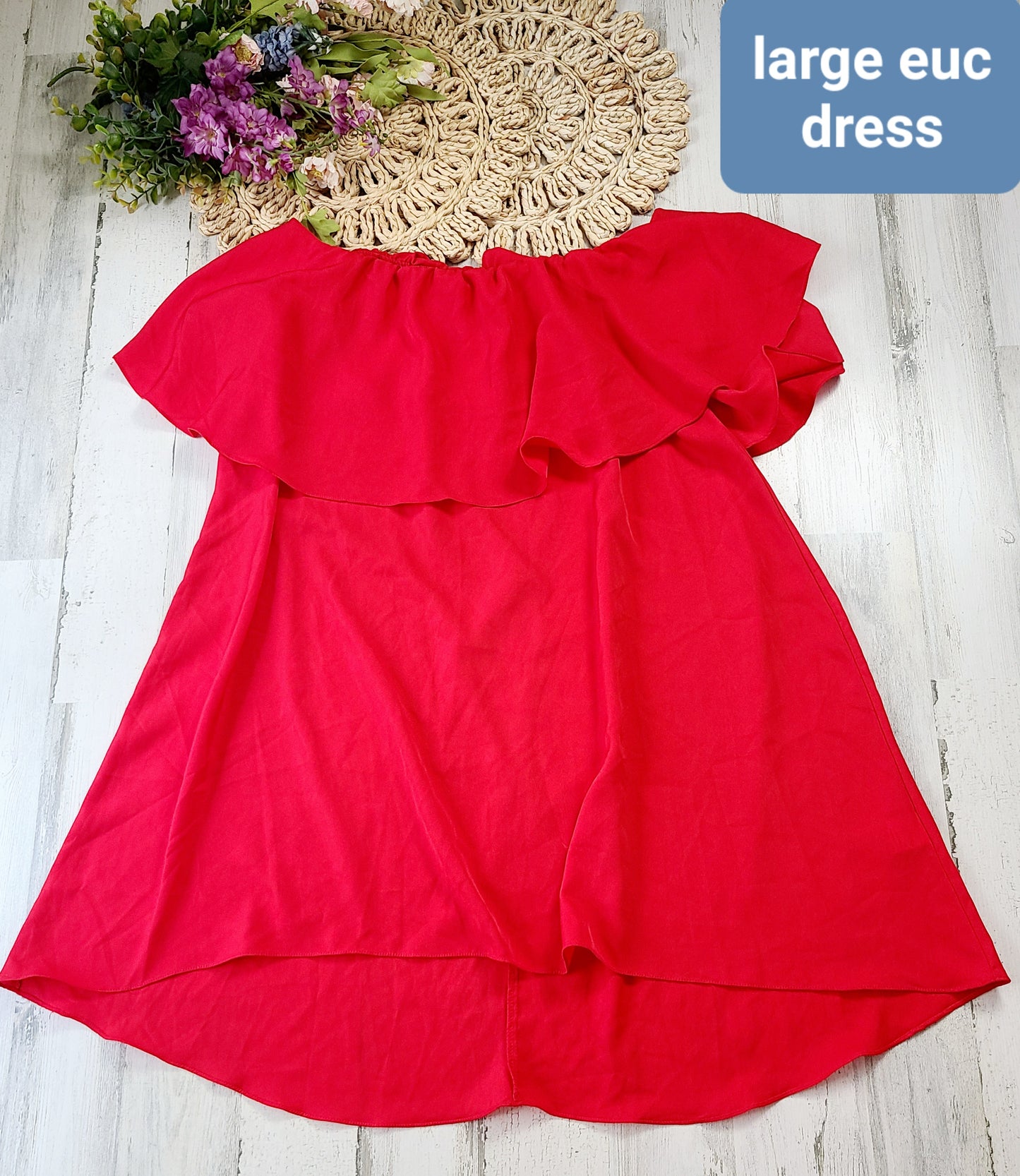strapless large dress