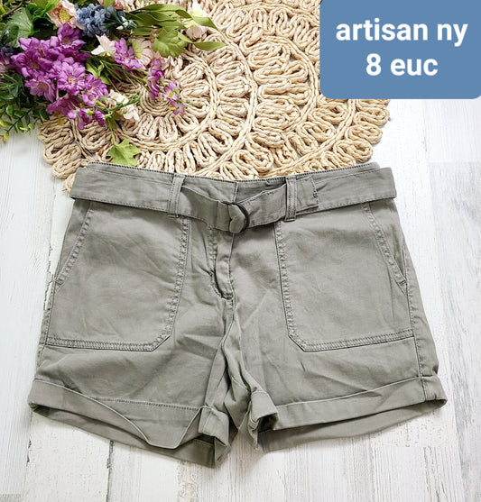 artisan ny belted shorts