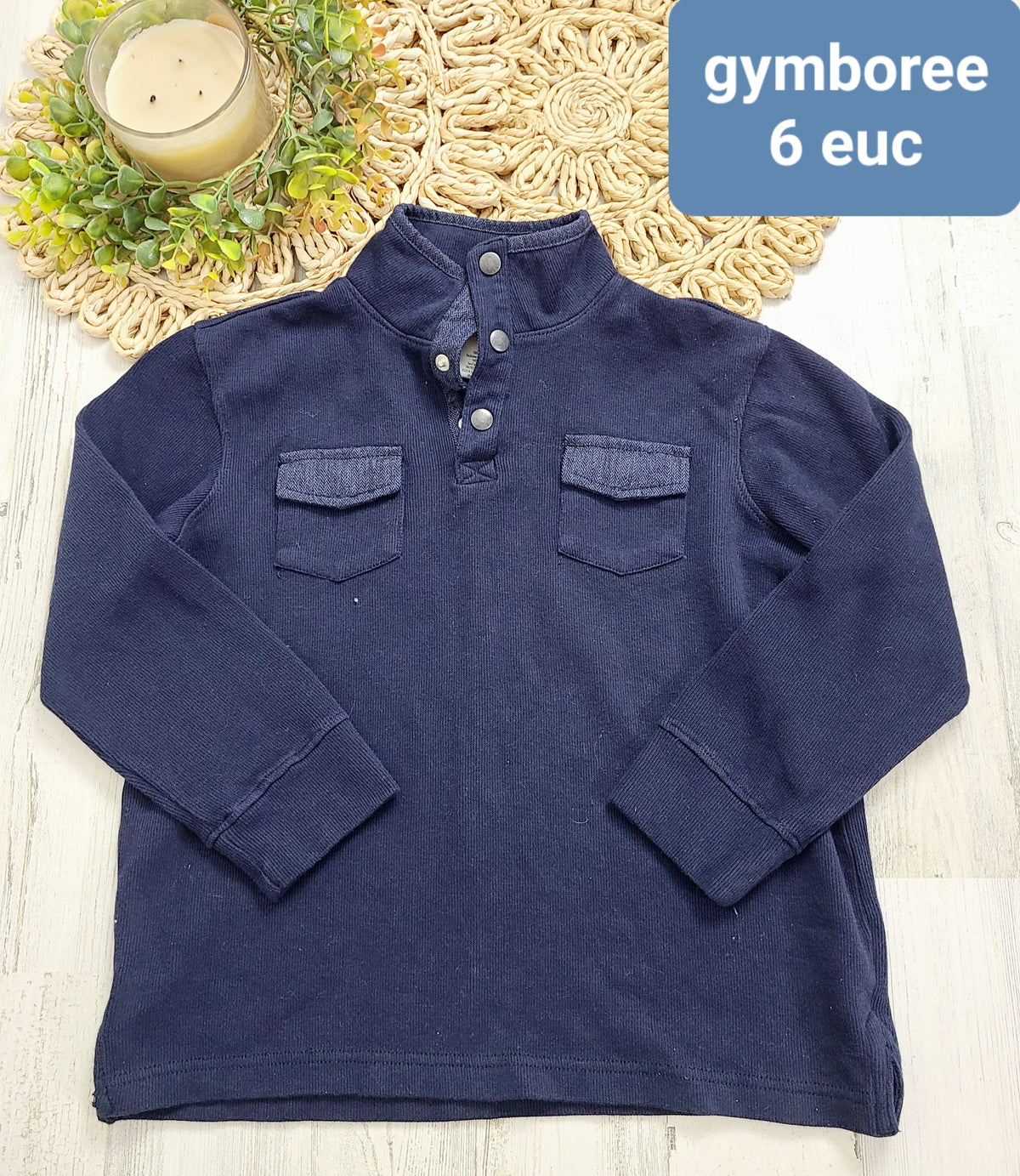 gymboree navy 6y pullover
