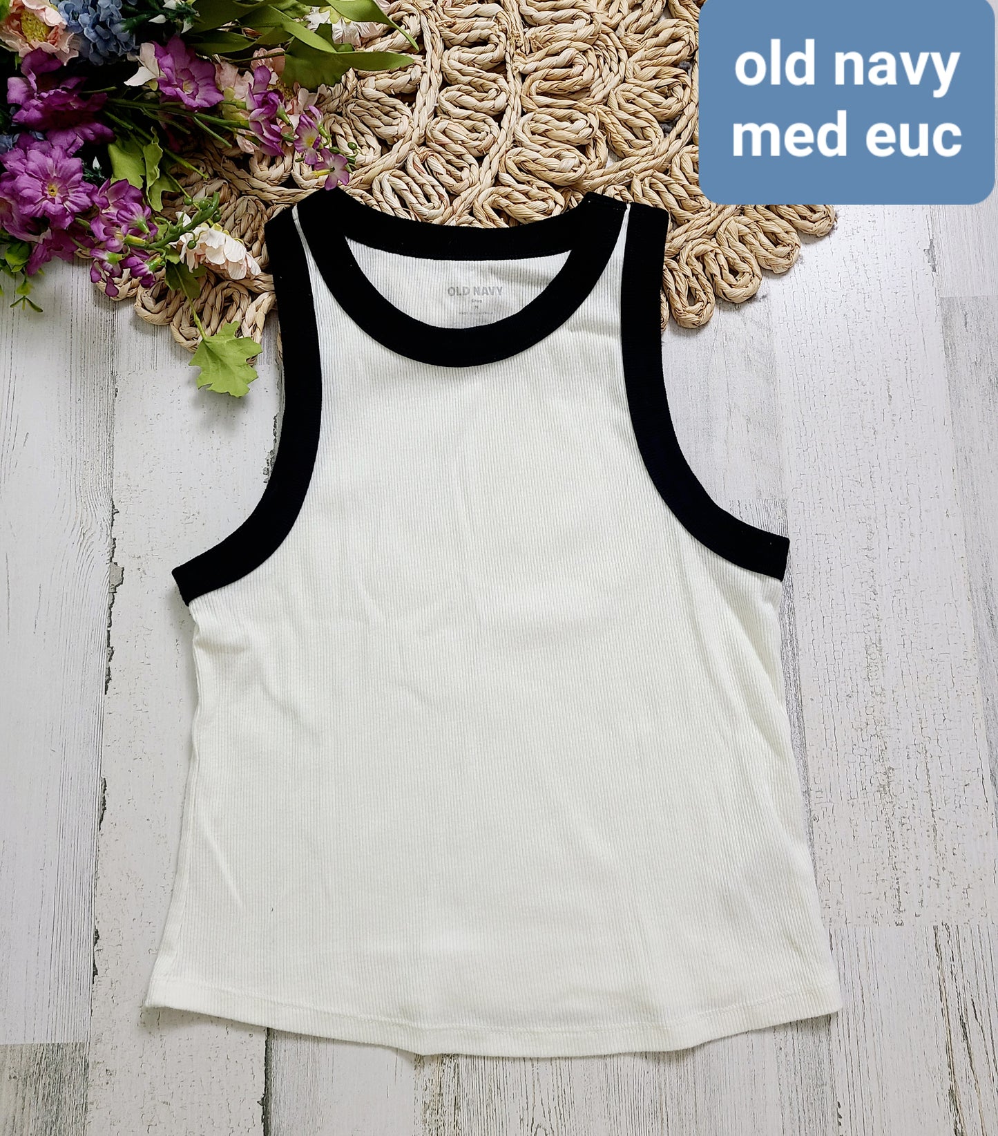 old navy ribbed blue tank multiple colors