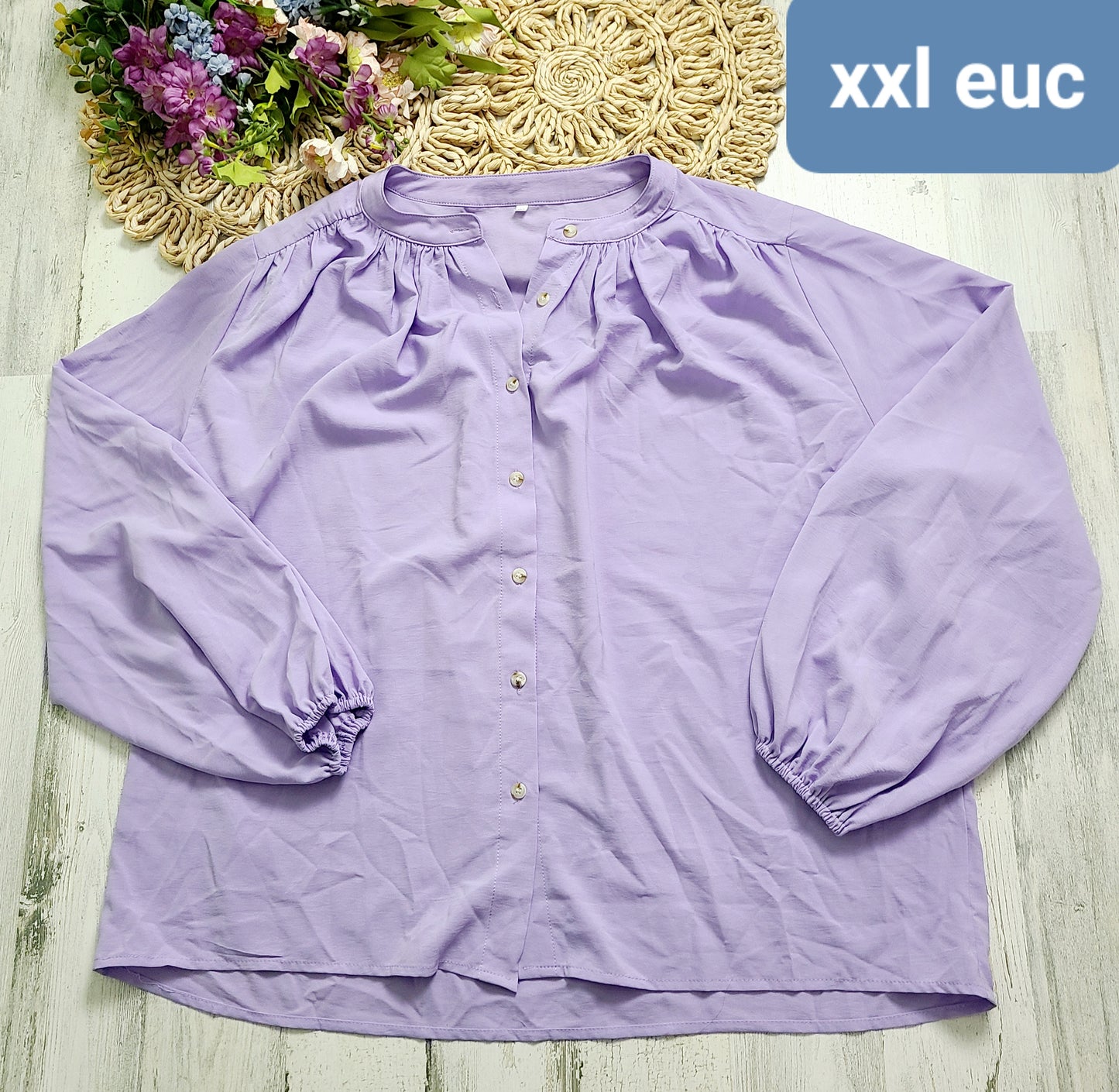 lavender blouse no brand