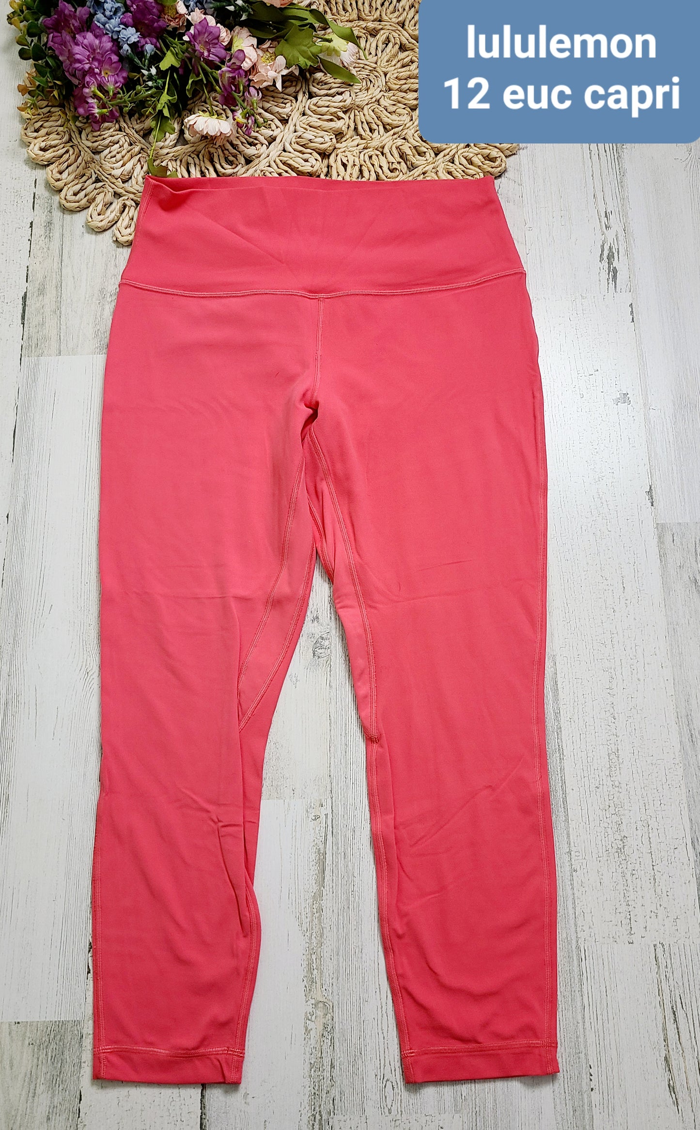 bright pink capri lululemon