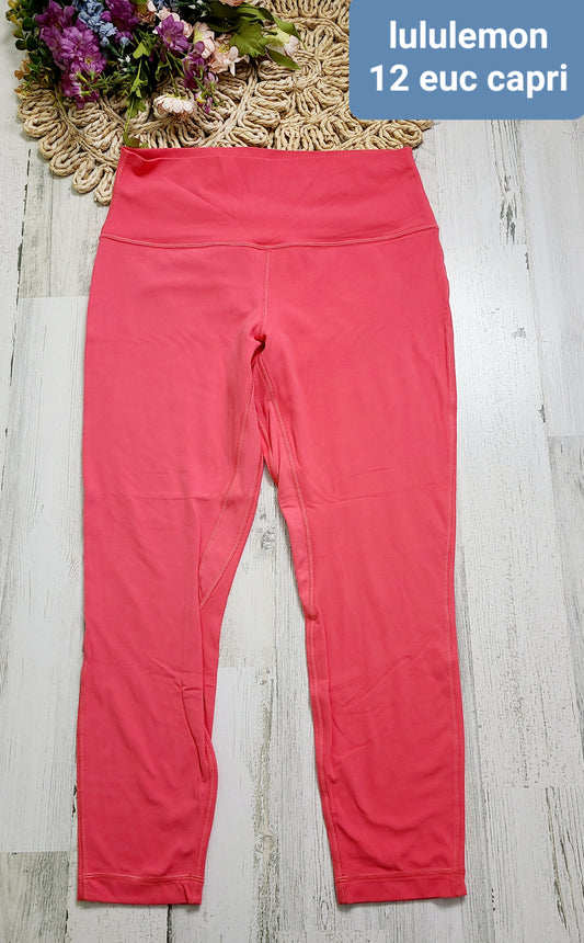 bright pink capri lululemon