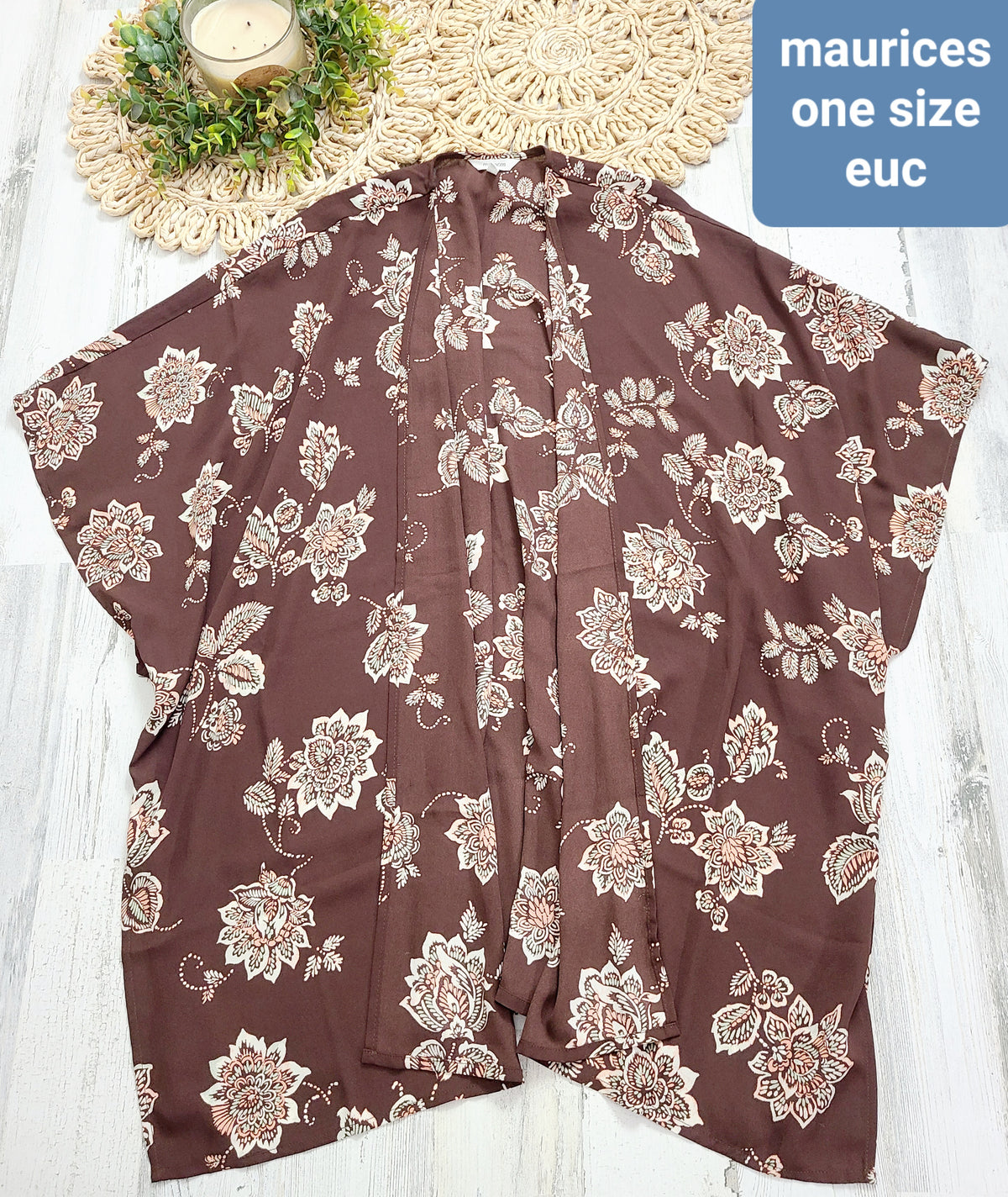 brown kimono maurices