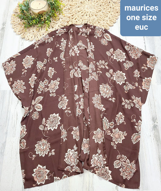brown kimono maurices