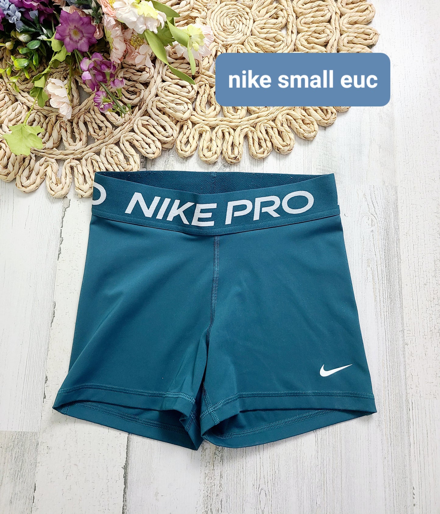 nike teal spandex xs