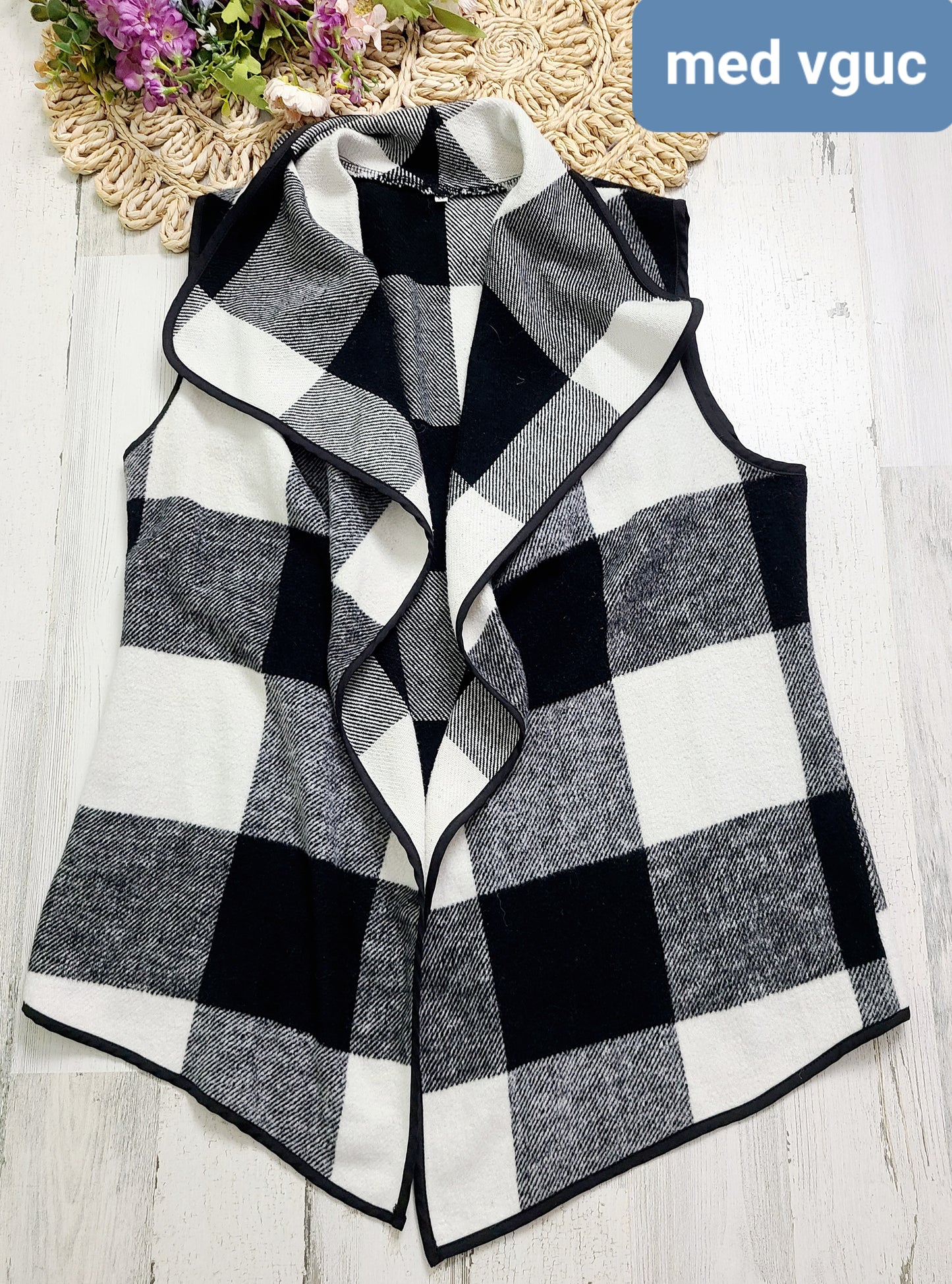 buffalo plaid vest