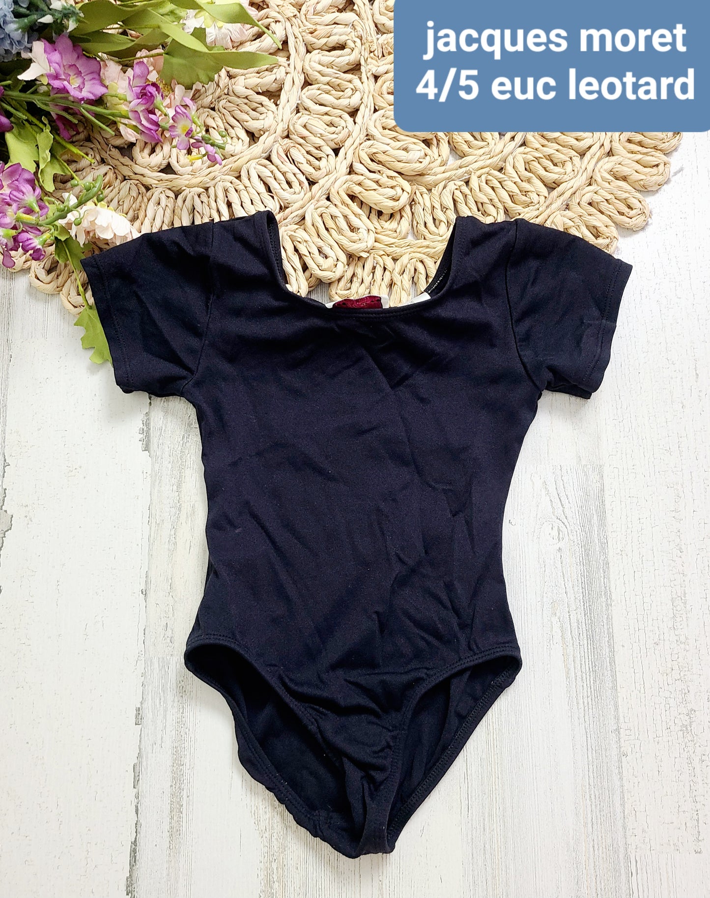 jacques moret black leotard