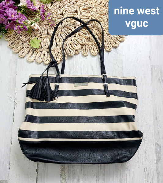 nine west striped bag