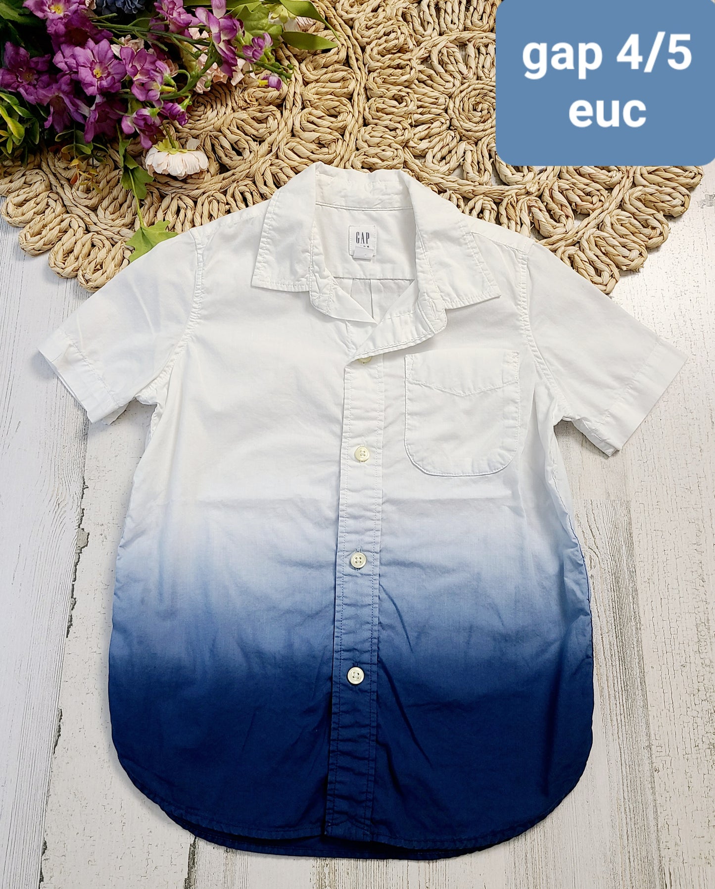 gap blue ombre top