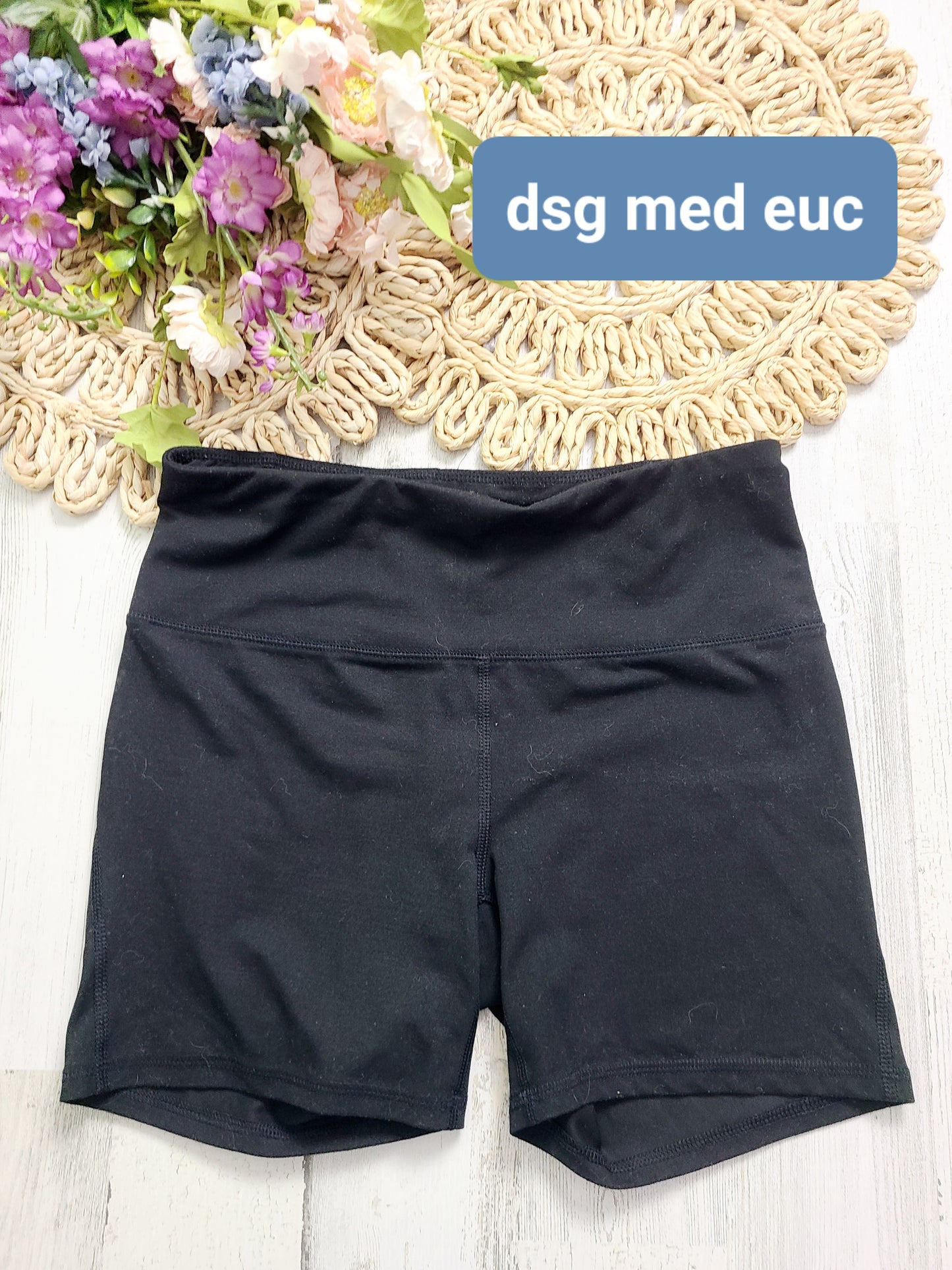 dsg black spandex shorts