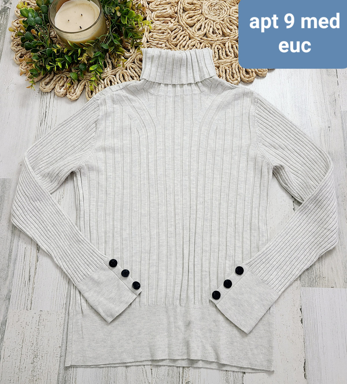 ribbed turtleneck ap9 medium
