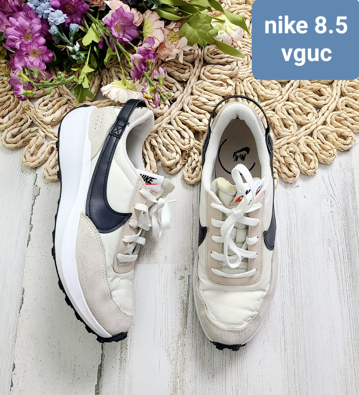 tan and black nike sneaker