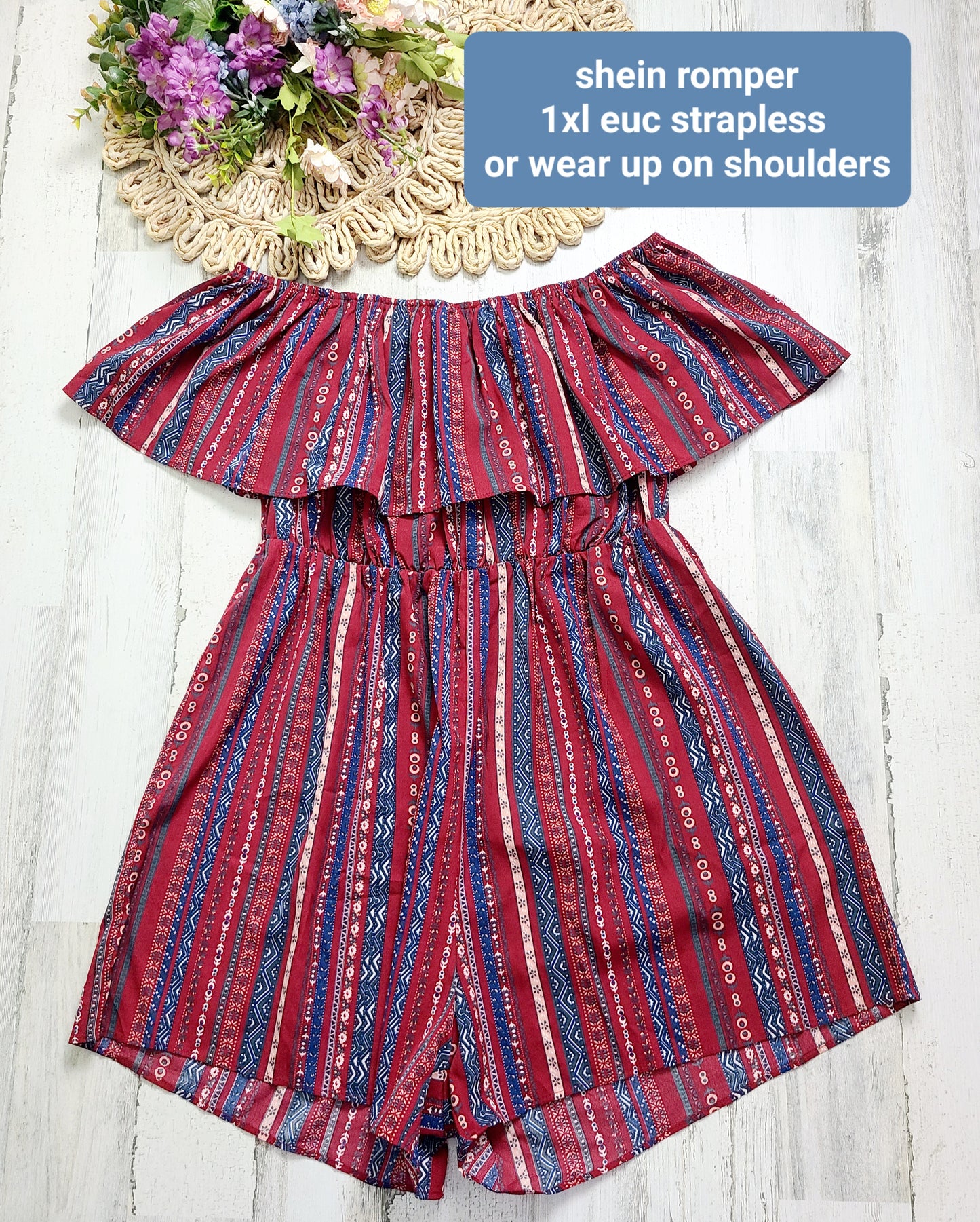 romper on or off shoulder shein
