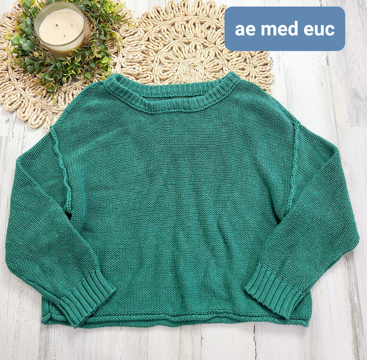 Ae green sweater