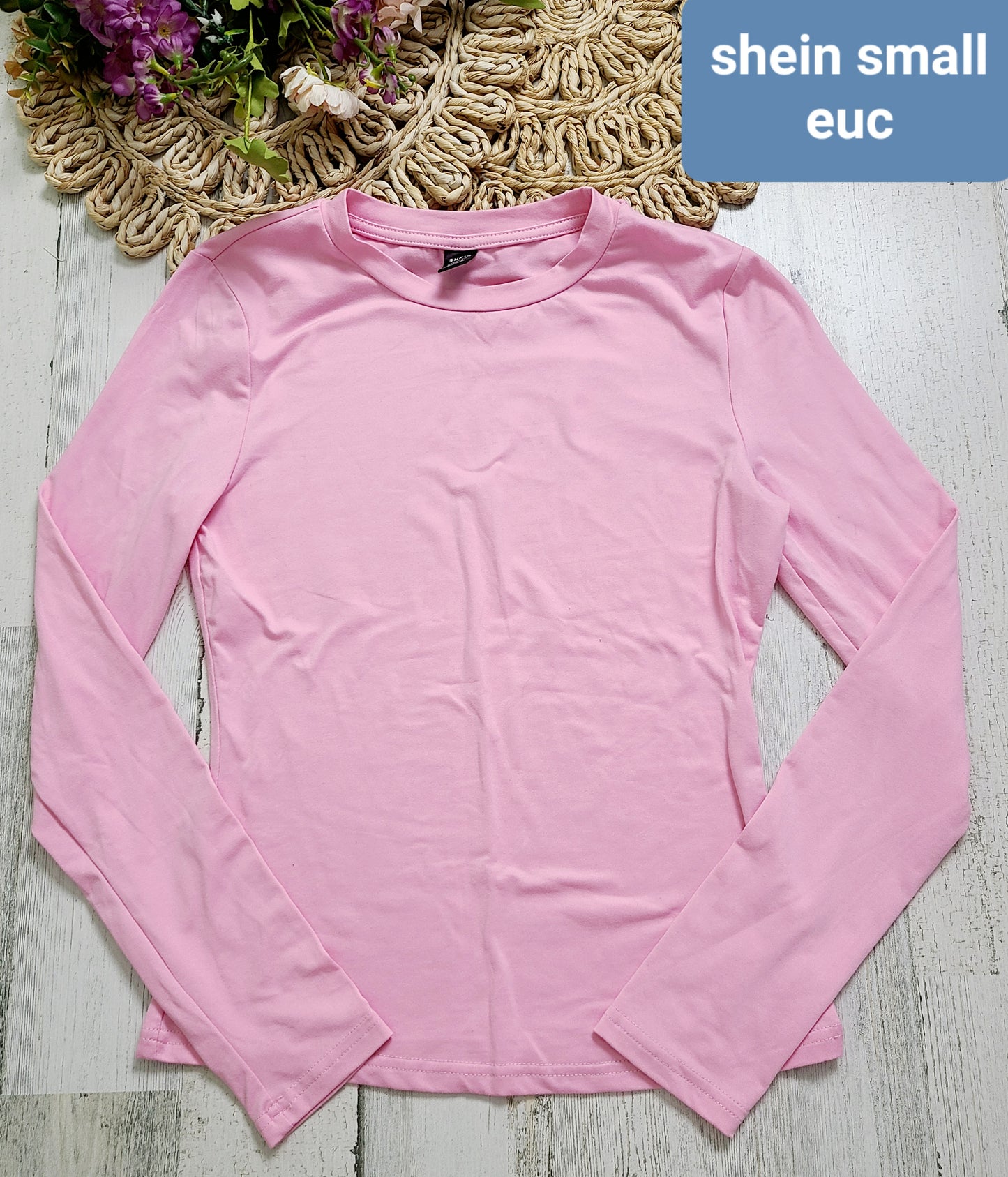 pink long sleeve shein