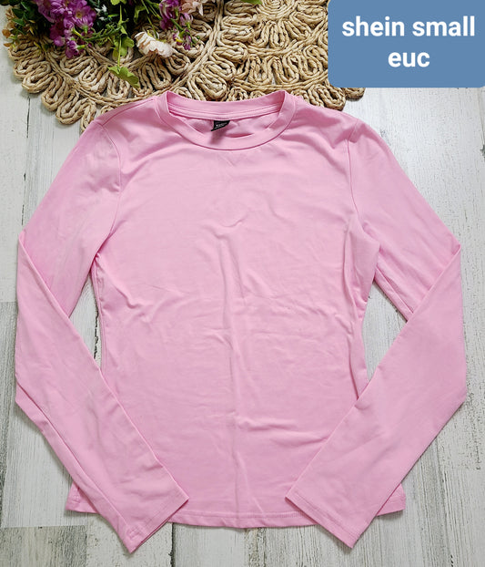pink long sleeve shein