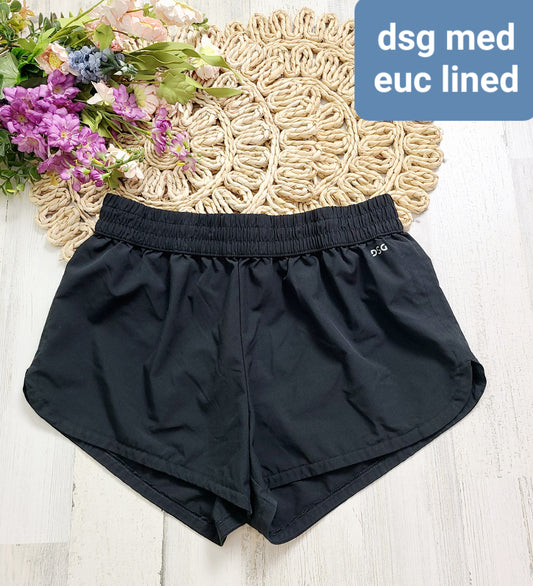 dsg black lined active shorts