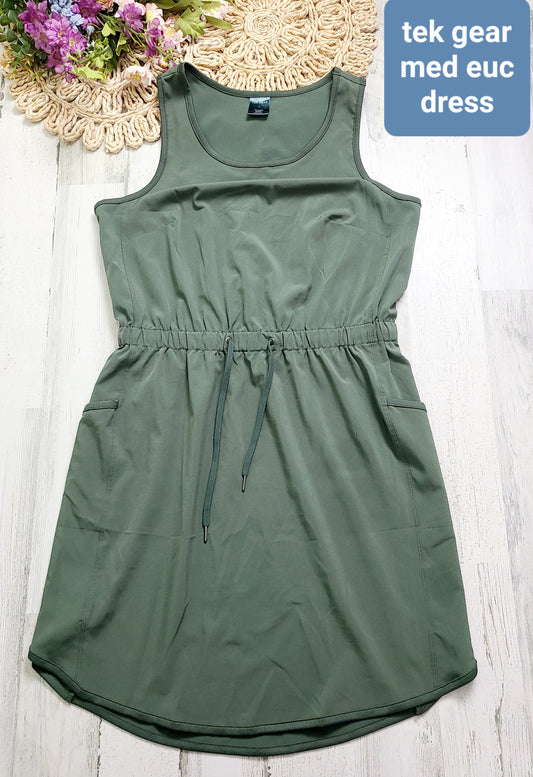 tek gear olive green dress