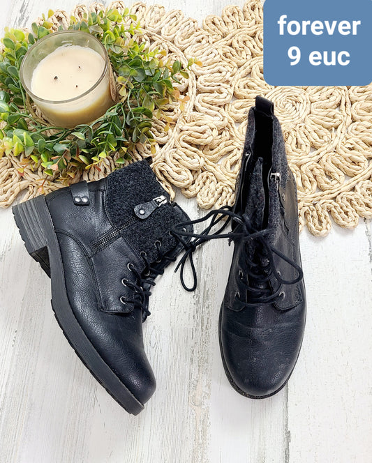 black lace boots forever