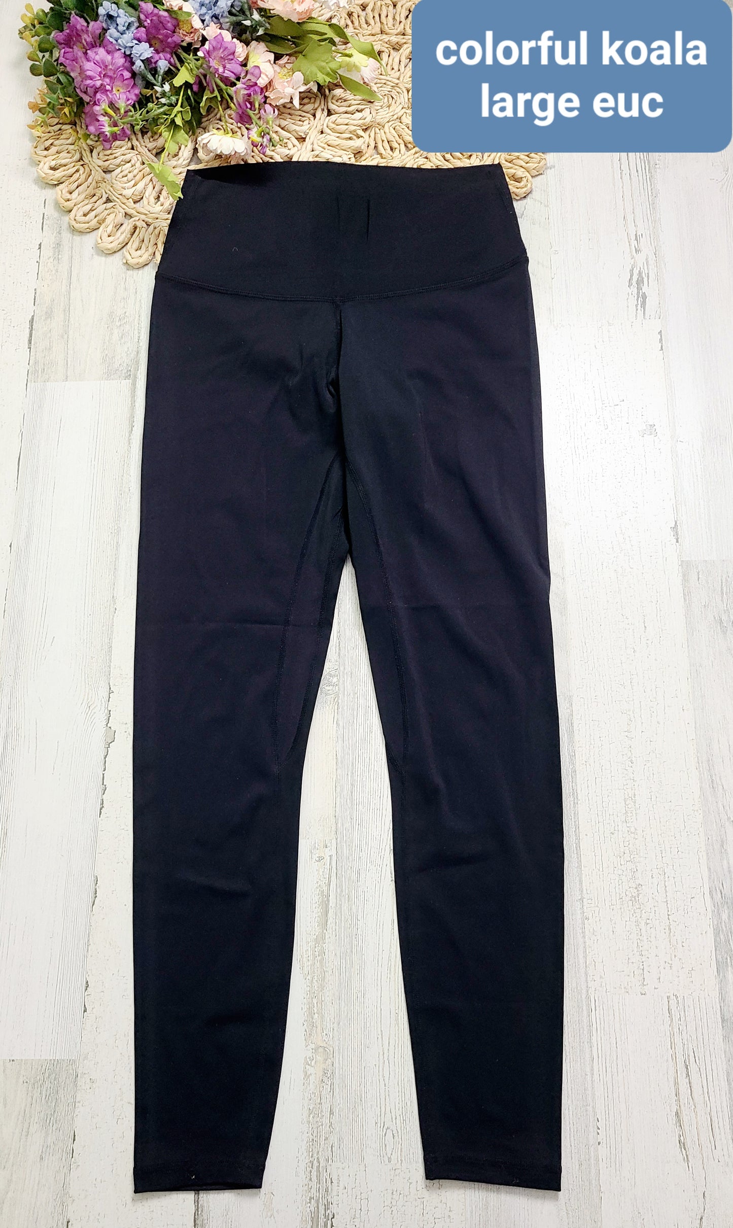 large black legging colorful koala