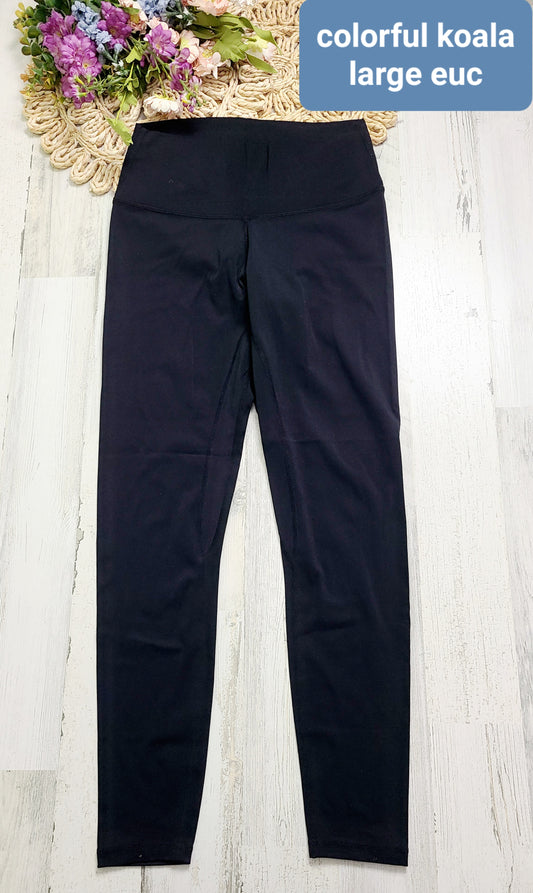 large black legging colorful koala