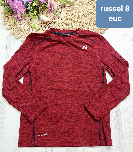 russel red long sleeve boys