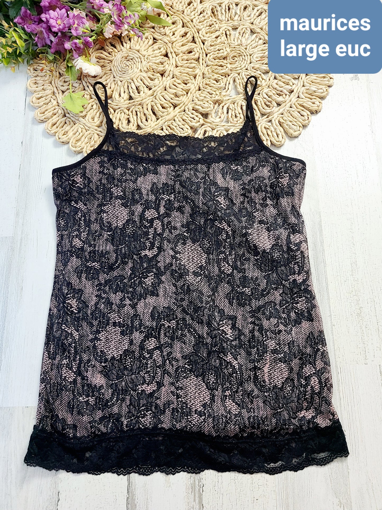 maurices lace tank large