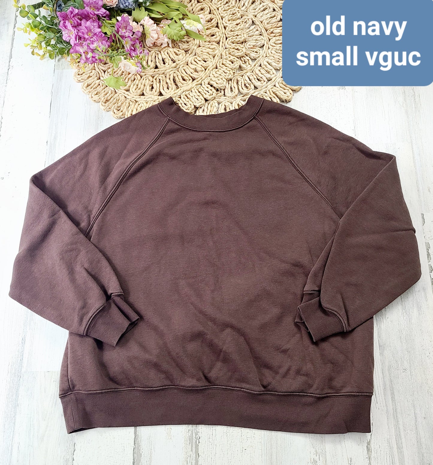 old navy brown crewneck
