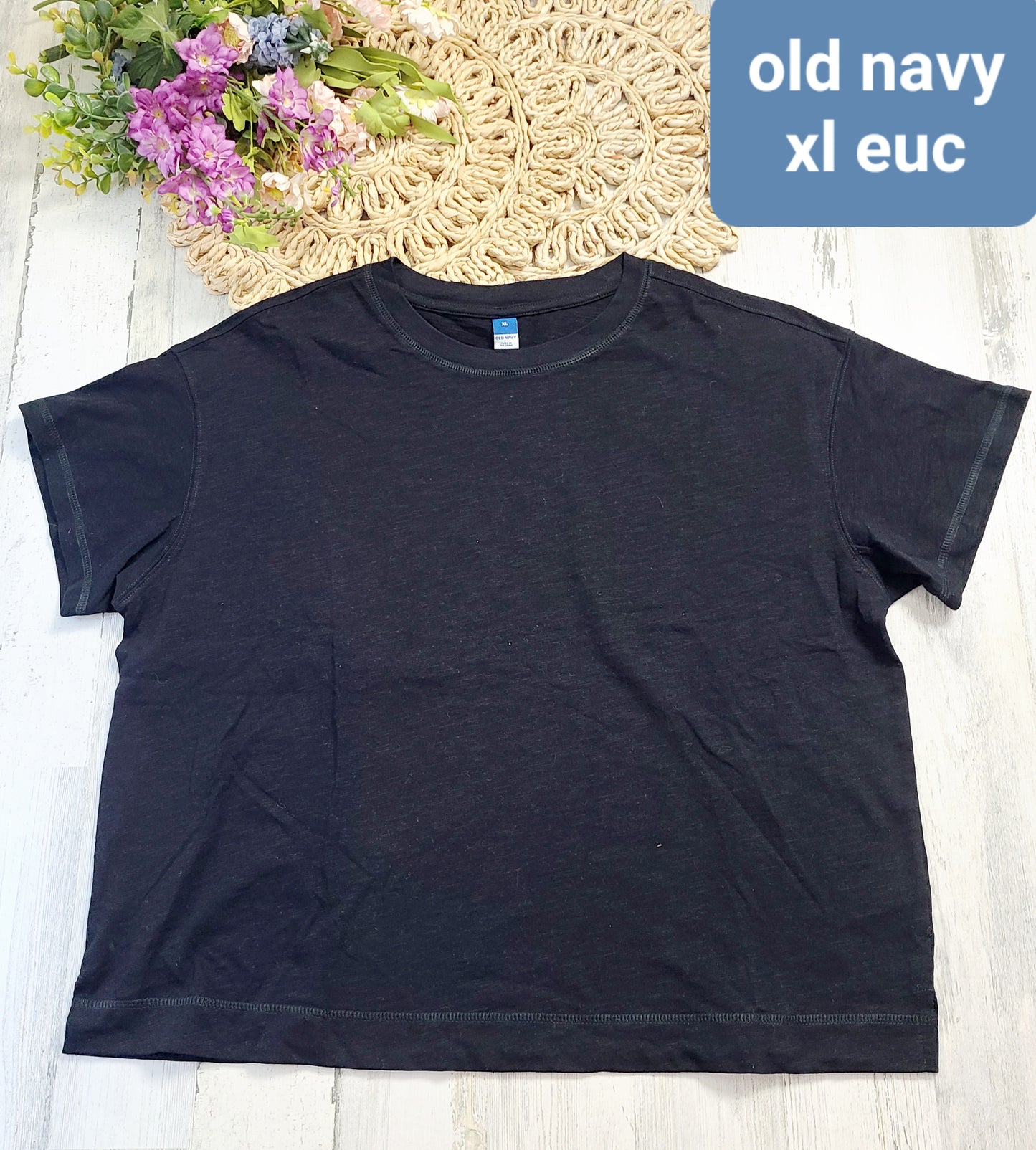 black tee old navy xl