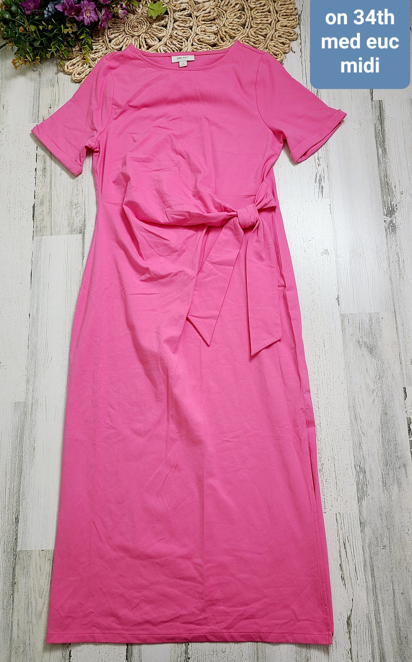 on 34th tie front dress