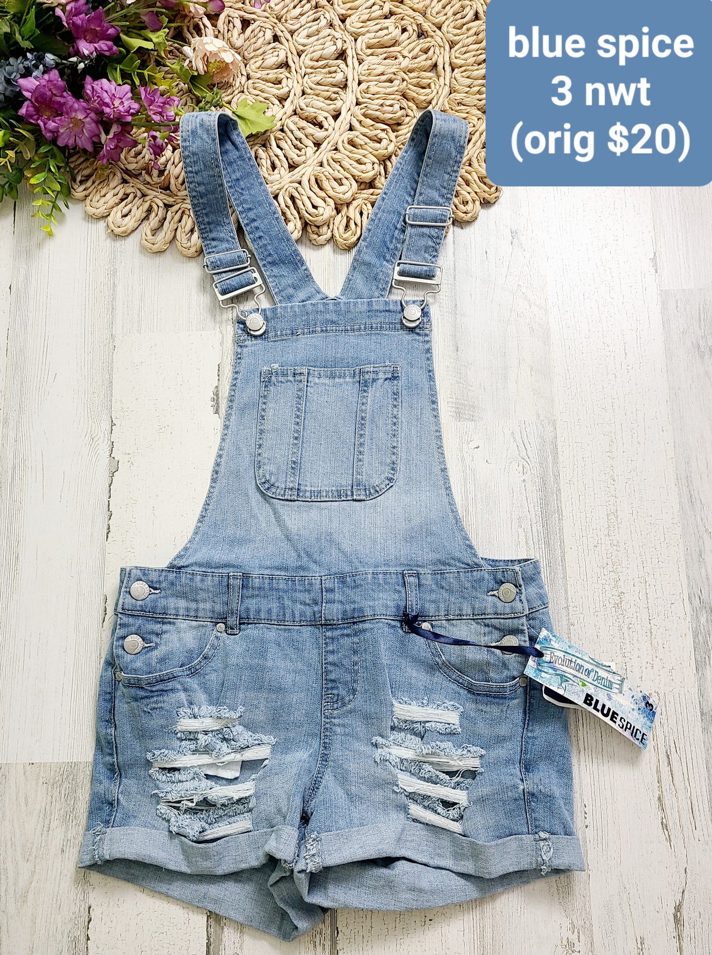 new blue spice overalls