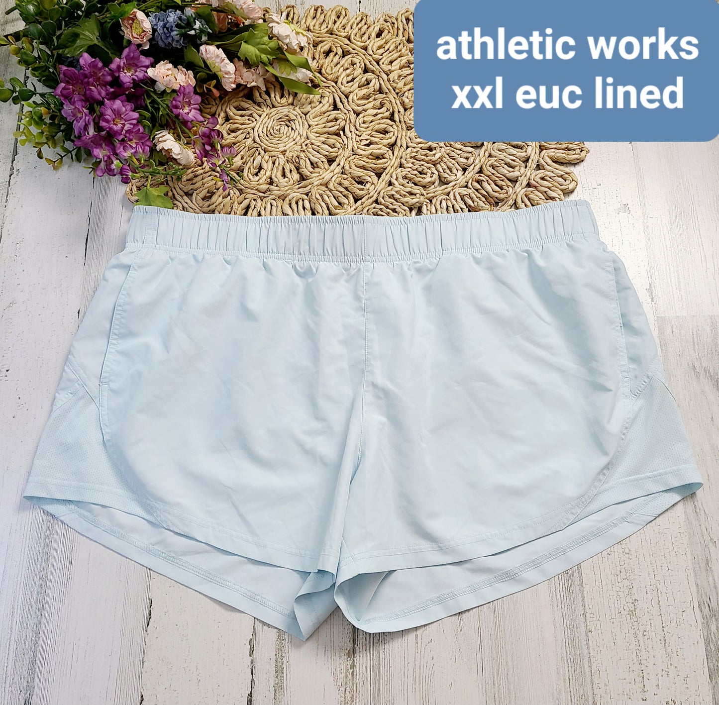 athletic works baby blue shorts