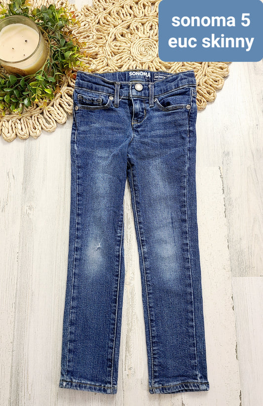 skinny wash on knees jeans sonoma