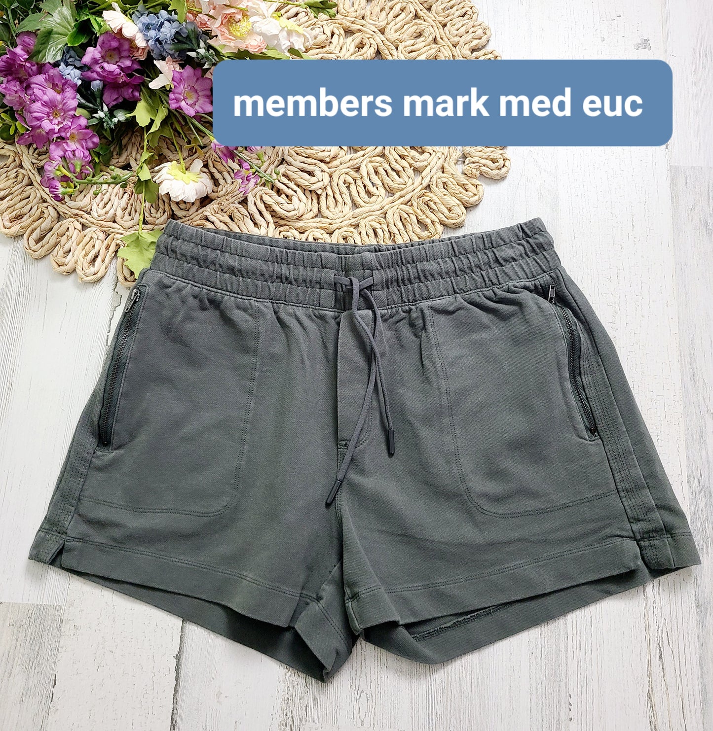 members mark medium shorts gray