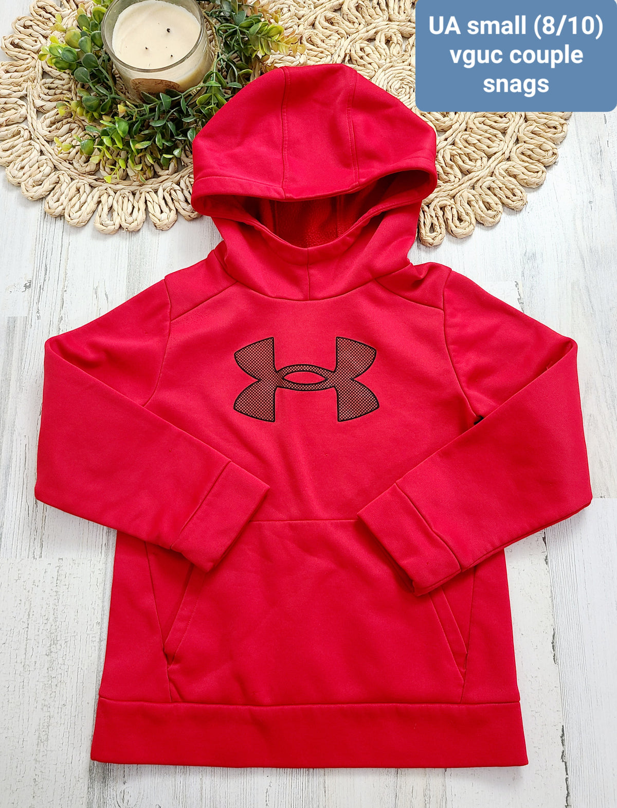 red under armour boys hoodie 8/10y