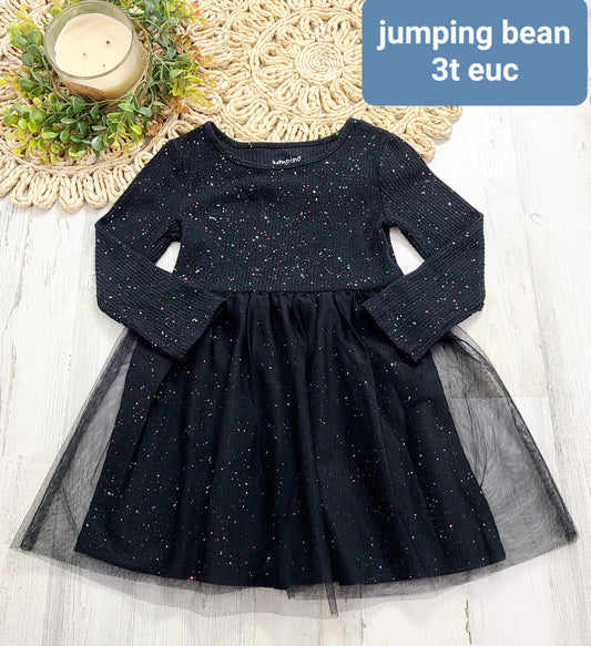 black sparkly dress jumping bean 3t