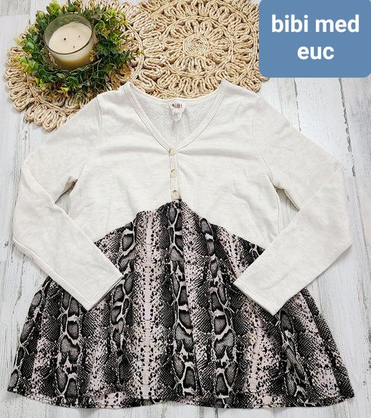 ivory and snake print bibi