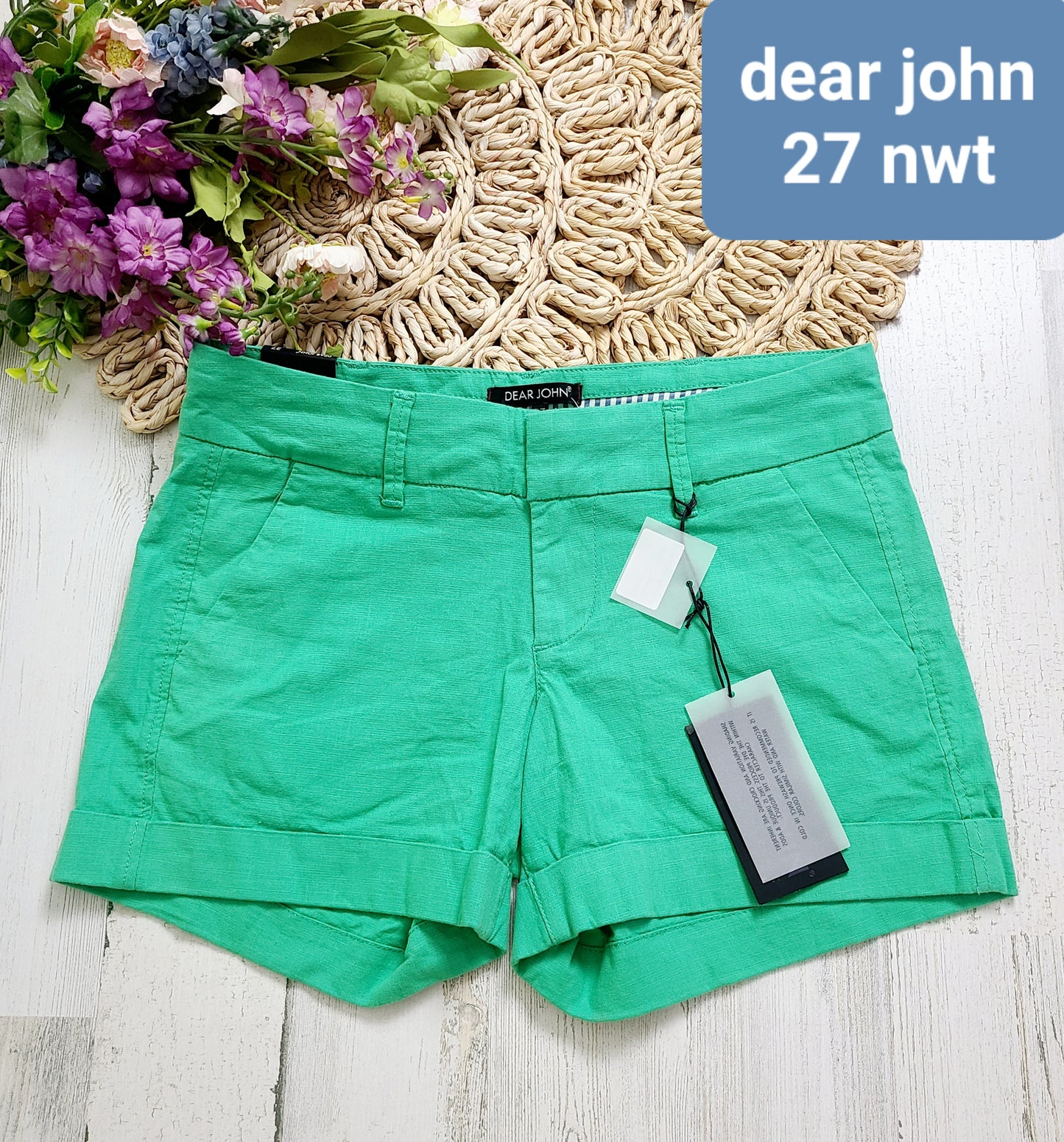 green shorts dear john new