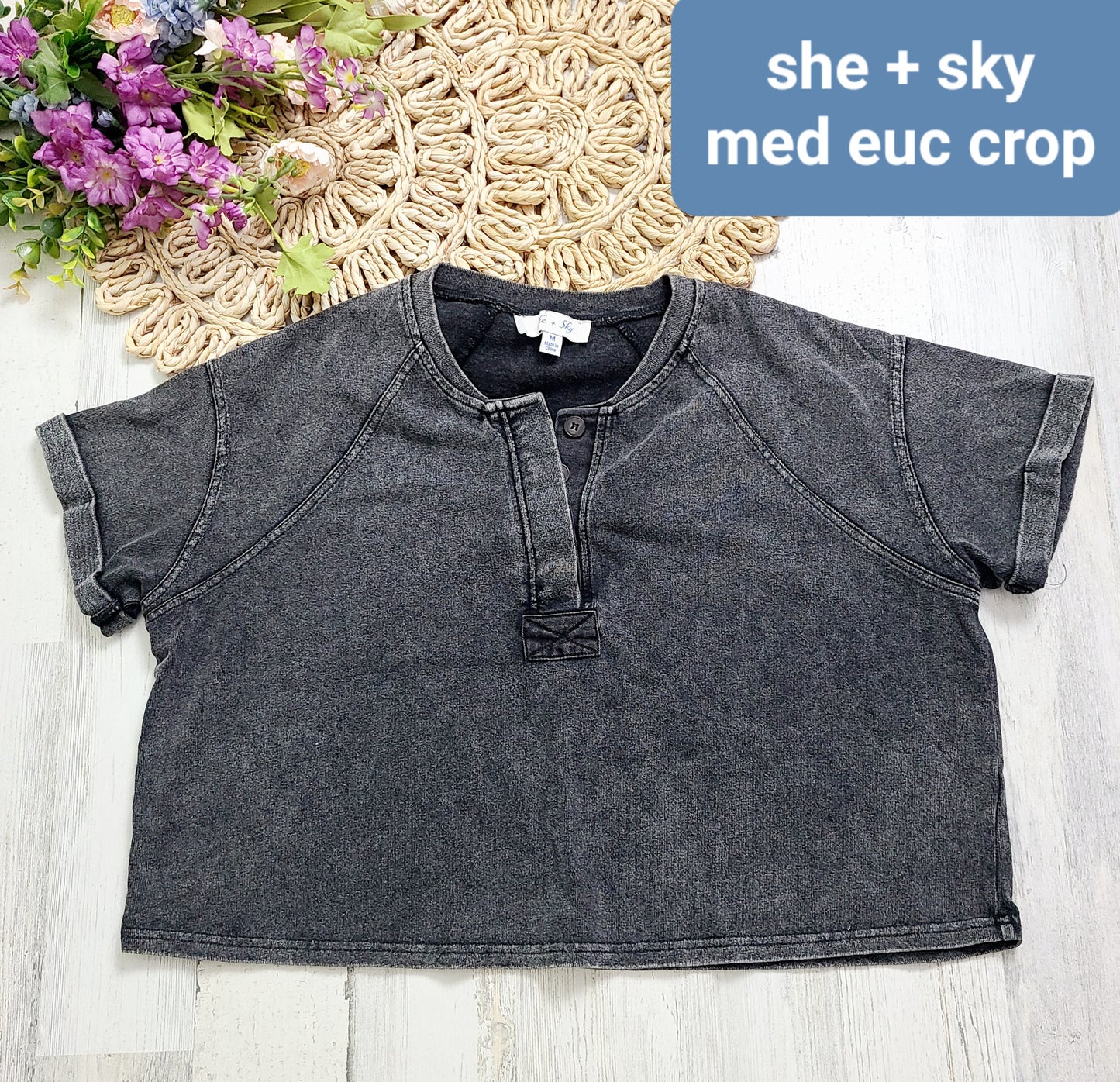 acid wash she+sky crop boxy tee