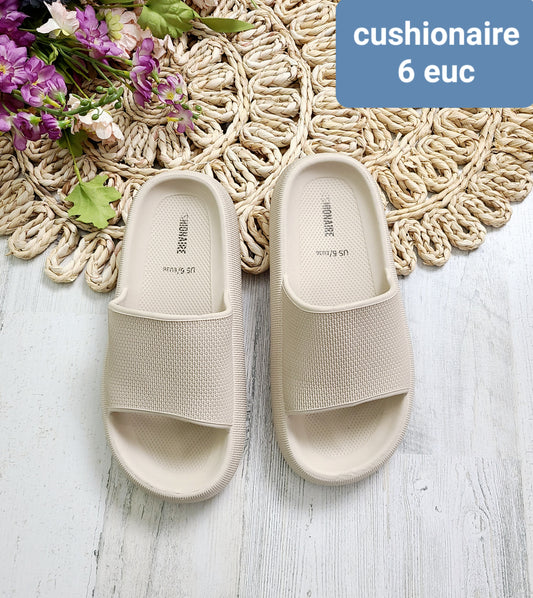 cushionaire ivory womens sandals