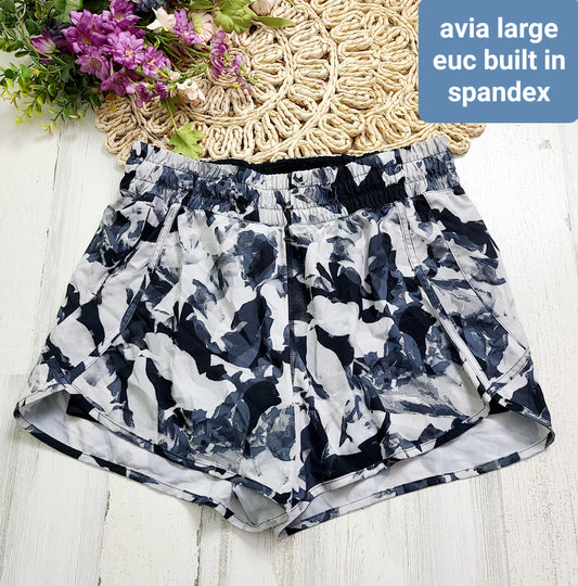 avia large shorts with spandex shorts inside