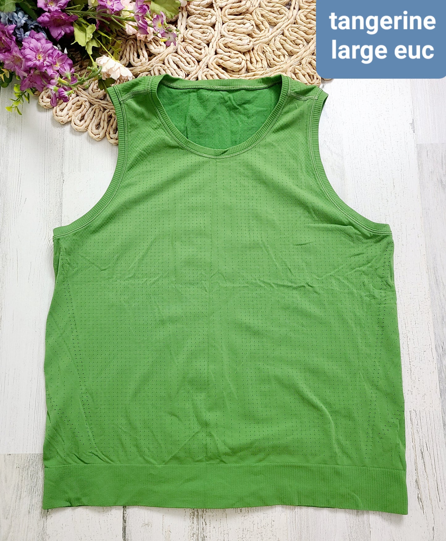 tangerine green tank large