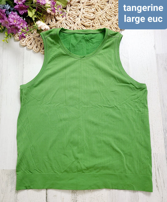 tangerine green tank large