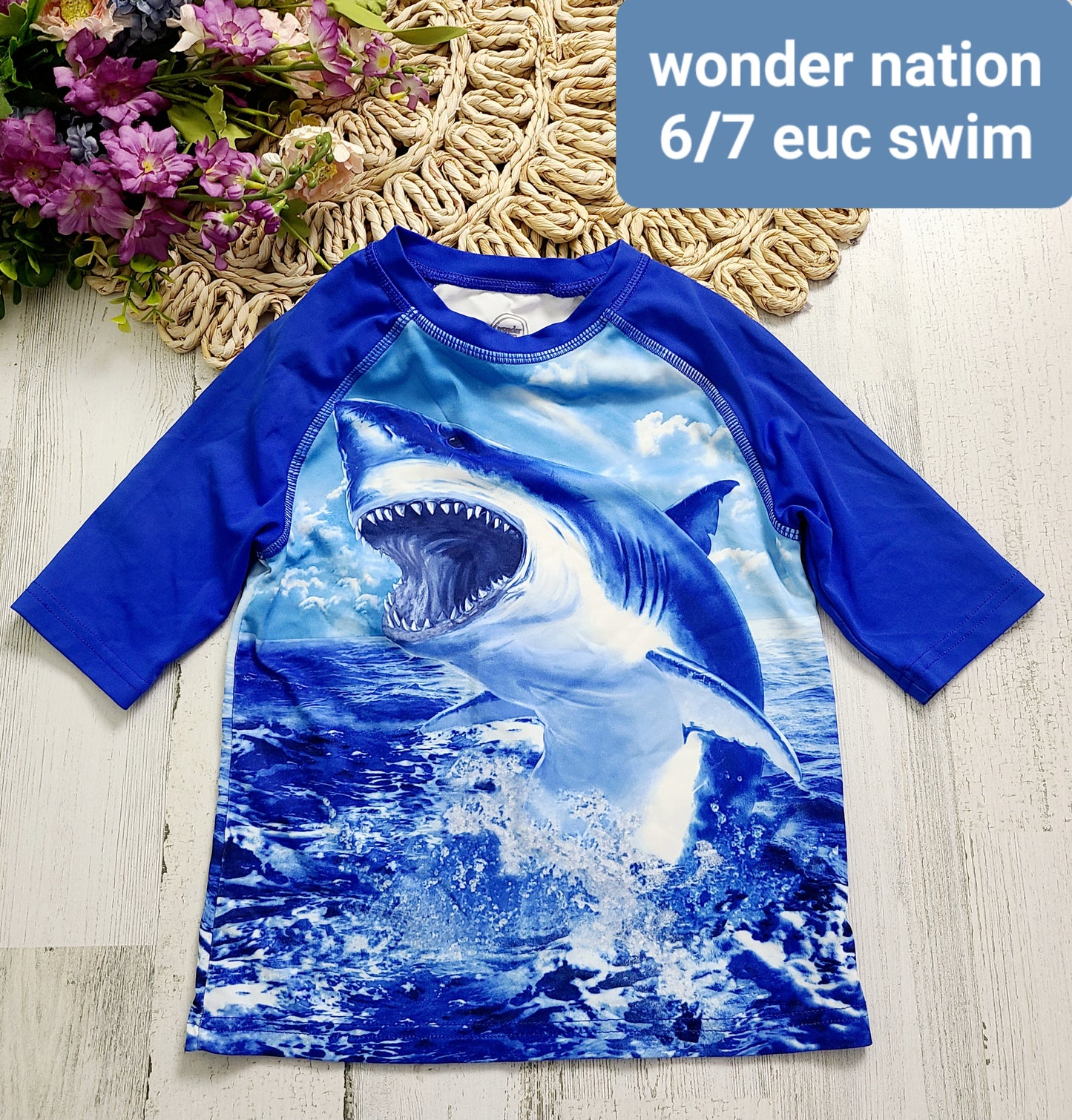 shark swim top wonder nation